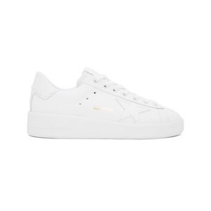 GOLDEN GOOSE WHITE PURE STAR SNEAKERS